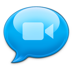 iChat Azul Icon 256x256 png